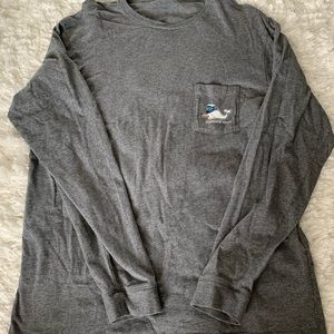 Gray vineyard vines long sleeve 2016 Christmas tee